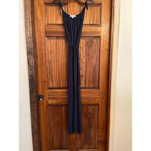 Amour Vert navy jersey cotton jumpsuit. One size fits most.